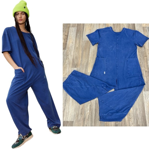 NWT Free People Movement Hot Shot Tee Onesie in Black Grape - Picture 2 of 7